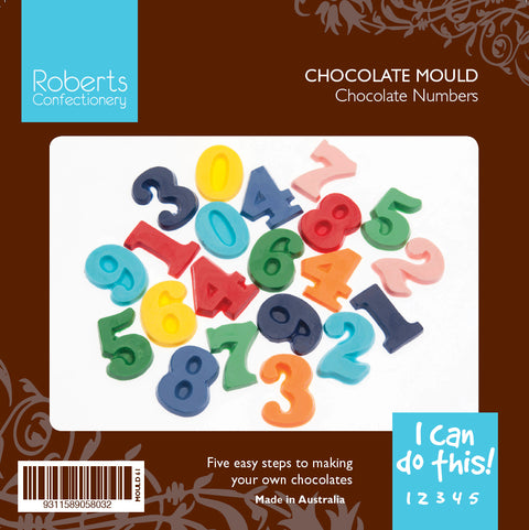 NUMBERS CHOCOLATE MOULD - Whip It Up Cake Supplies