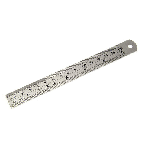 RULER 6" STAINLESS STEEL - Whip It Up Cake Supplies