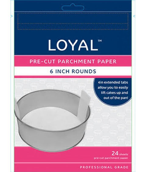 PARCHMENT PAPER 6" ROUND PRECUT - Whip It Up Cake Supplies