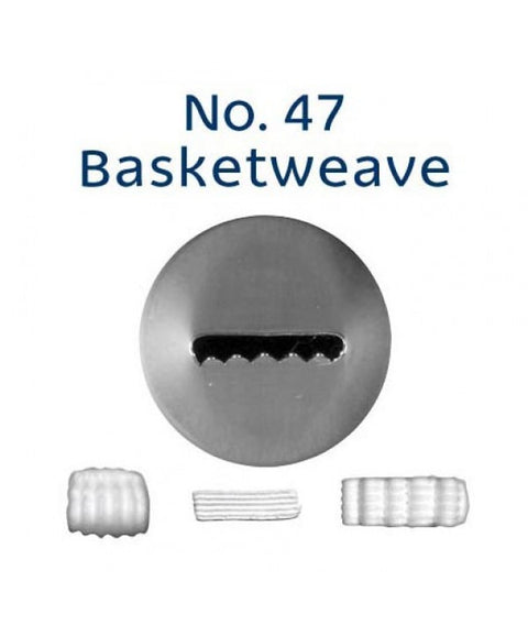 LOYAL BASKETWEAVE PIPING TIP #47 - Whip It Up Cake Supplies