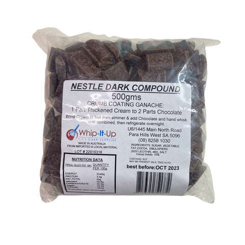 NESTLE DARK COMPOUND CHOCOLATE 500g