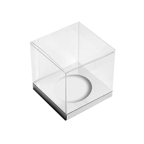 SINGLE CLEAR BOX SILVER INSERT - Whip It Up Cake Supplies