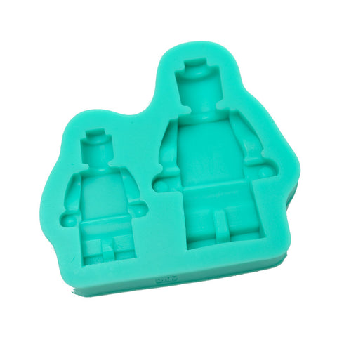 BLOCK MAN SMALL & LARGE SILICONE MOULD - Whip It Up Cake Supplies